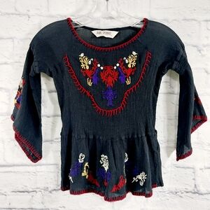 🔵BOGO FREE🔵Jak & Peppar Tunic Top/ Mini Dress? Embroidered Boho Girl's Sz 5